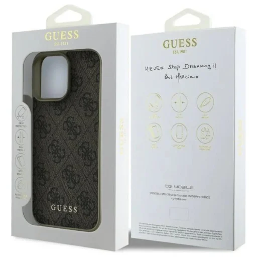  iPhone 16 Pro 6.3" Barna/Barna Guess GUHCP16LGF4GBR 4G Charms Collection tok - 8