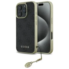  iPhone 16 Pro 6.3" fekete/fekete Guess GUHCP16LGF4GGR tok 4G Charms Collection