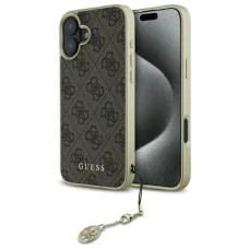  iPhone 16 Plus 6.7" Barna/Barna Guess GUHCP16MGF4GBR 4G Charms Collection tok