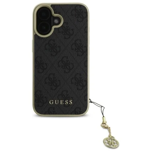  iPhone 16 6.1" fekete/fekete Guess GUHCP16SGF4GGR keménytok 4G Charms Collection tok - 3
