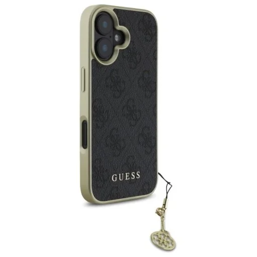  iPhone 16 6.1" fekete/fekete Guess GUHCP16SGF4GGR keménytok 4G Charms Collection tok - 4