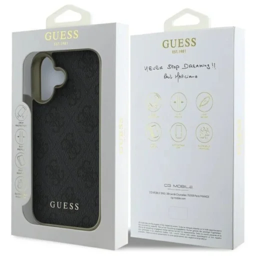  iPhone 16 6.1" fekete/fekete Guess GUHCP16SGF4GGR keménytok 4G Charms Collection tok - 8