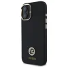  iPhone 16 6.1" Fekete/Fekete Guess GUHCP16SM4DGPK kemény tok Szilikon Logó Strassz 4G tok thumbnail