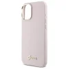  iPhone 16 6.1" pink/pink Guess GUHCP16SSMBSLP hardcase Silicone Script Metal Logo & Frame tok - 6