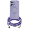  iPhone 16 6.1" lila/lila Crossbody Cord Script MagSafe Guess GUHMP16SHCTSGNSU keménytok thumbnail