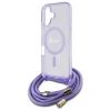  iPhone 16 6.1" lila/lila Crossbody Cord Script MagSafe Guess GUHMP16SHCTSGNSU keménytok thumbnail