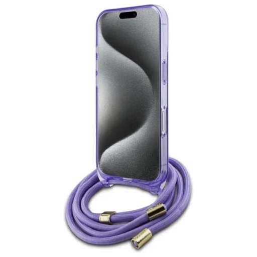  iPhone 16 6.1" lila/lila Crossbody Cord Script MagSafe Guess GUHMP16SHCTSGNSU keménytok - 4