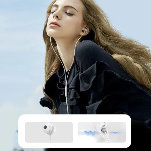 Joyroom JR-EC06 USB-C fülhallgató - ezüst - 8