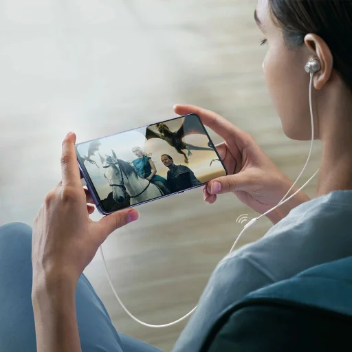 Joyroom JR-EC06 USB-C fülhallgató - ezüst - 10