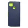 FANCY fliptok Xiaomi Redmi 9C sötétkék/lime tok thumbnail