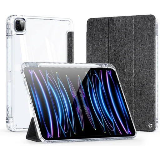 DUX DUCIS UNID hajtogatható tok ceruzatartóval iPad Pro 11 (2024) fekete tok - 1