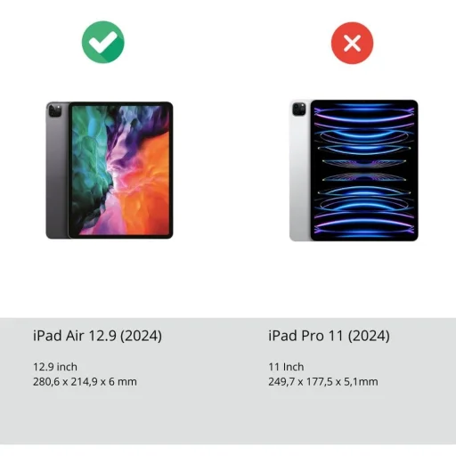 DUX DUCIS UNID összecsukható tok ceruzatartóval iPad Air 13 (2024-2026) / Pad Pro 12.9 (2018/2020/2021/2022) fekete - 12