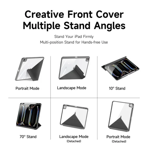 DUX DUCIS MAGI fliptok ceruzatartóval iPad Pro 11 (2024) fekete tok - 3