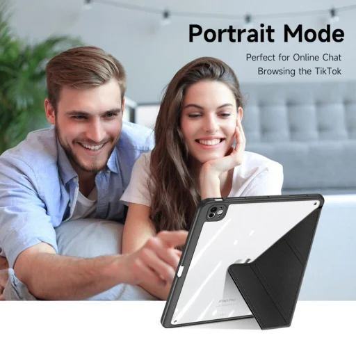 DUX DUCIS fliptok MAGI ceruzatartóval iPad Pro 13 (2024) fekete - 2