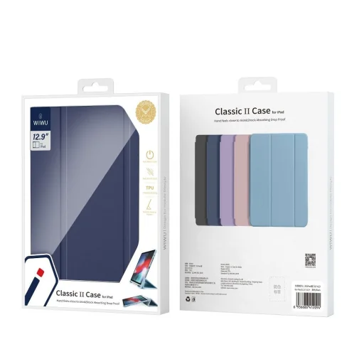 WiWU - Classic II TPU védőtok iPad 10.9'' 2022 / iPad 11 2025 - sötétkék tok - 3