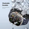 DUX DUCIS KJ nylon szíj Apple Watch 42/44/45/49 mm fekete/kék thumbnail