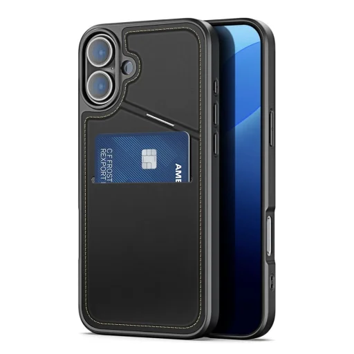 DUX DUCIS RAFI II MAG állványos tok kompatibilis MagSafe funkcióval iPhone 16-hoz fekete tok - 1