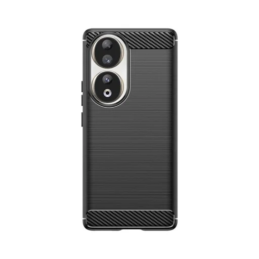 Carbon Case szilikon tok Honor 90 - fekete tok - 1