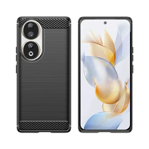 Carbon Case szilikon tok Honor 90 - fekete tok - 2
