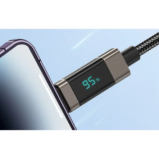 Foneng XS05 PD27W USB-C Lightning kábel, 1,2m (fekete) - 4
