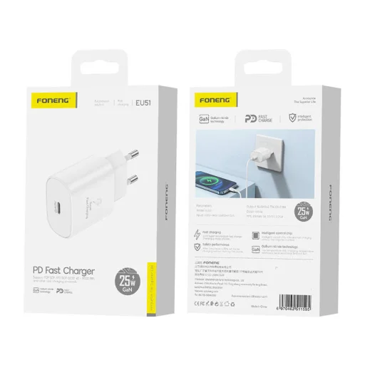 Foneng EU51 USB-C 25W töltő - 2