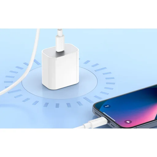 Foneng X108 USB-A - USB-C kábel, 3A, 1m (fehér) - 4