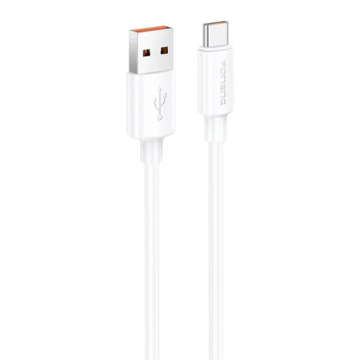 Foneng X108 USB-A - USB-C kábel, 3A, 1m (fehér) - 1