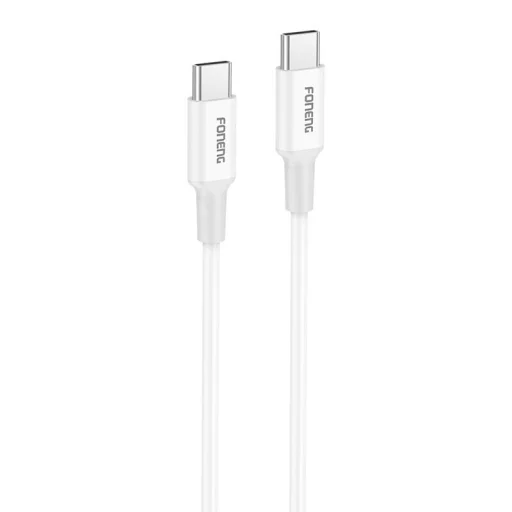 Cable USB-C to USB-C Foneng X106 60W, 1,2m (fehér) - 1