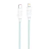 Foneng XS02 PD27W USB-C - Lightning kábel, 1,2m (kék) thumbnail