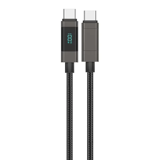 Foneng XS05 100W USB-C to USB-C kábel (fekete) - 1
