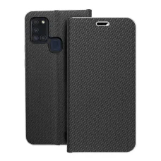 LUNA fliptok Carbon Samsung Galaxy A21S tok fekete