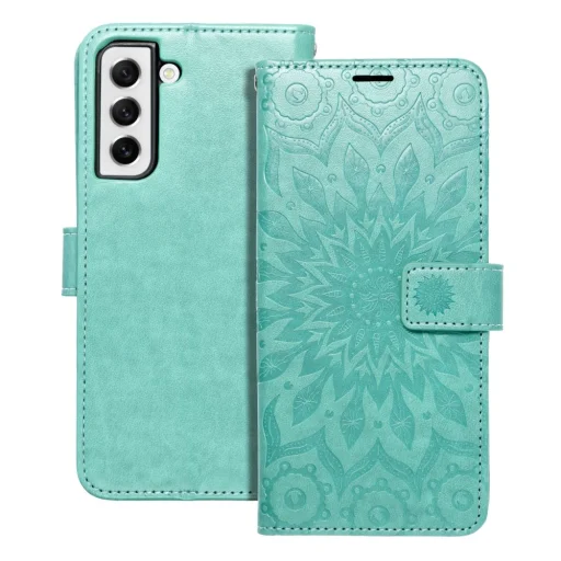 MEZZO fliptok Samsung A32 5G tok mandala zöld - 1