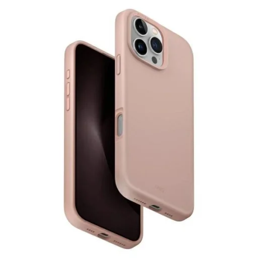 Uniq Lino Hue iPhone 16 Pro Max 6.9" Magclick Töltő tok, pink/rózsaszín tok - 7