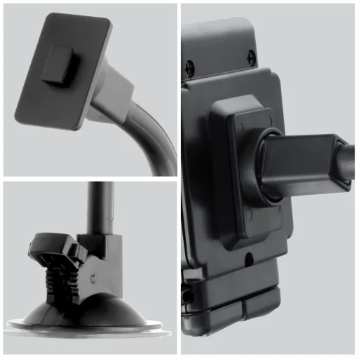 FORCELL autós telefontartó - RENDSZERES íves 17 cm-es karral - 13