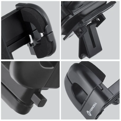 FORCELL F-GRIP Regular autós telefontartó szellőzőre fekete - 10