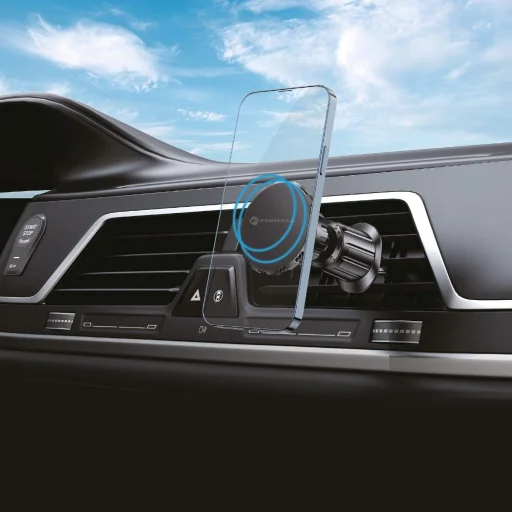 FORCELL F-Grip MagElite mágneses autós telefontartó szellőzőre fekete - 4