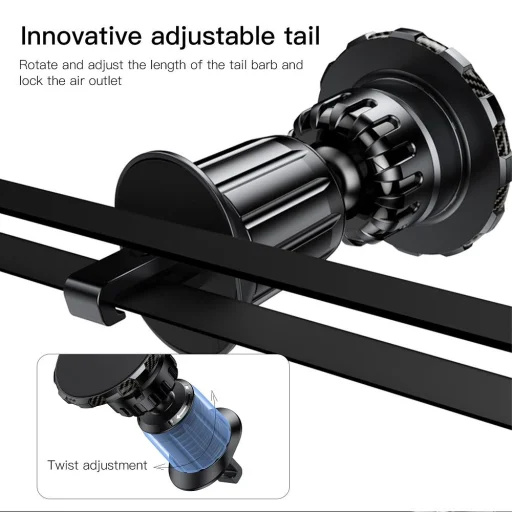 FORCELL F-Grip MagElite mágneses autós telefontartó szellőzőre fekete - 6