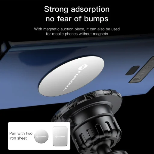 FORCELL F-Grip MagElite mágneses autós telefontartó szellőzőre fekete - 8