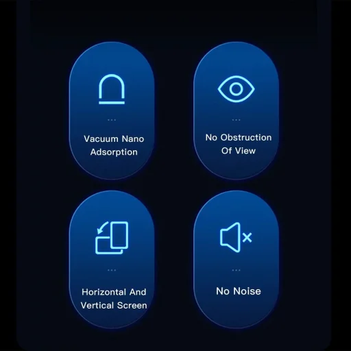FORCELL F-Grip MagLuxe mágneses autós telefontartó szélvédőre/középkonzolra/szellőzőre fekete - 16