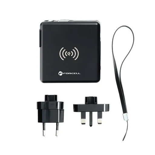 FORCELL F-ENERGY multifunkcionális töltő 20W 5 az 1-ben USB-C/villám kábellel, 10000mAh power bankkal és vezeték nélküli töltéssel 15W - 5