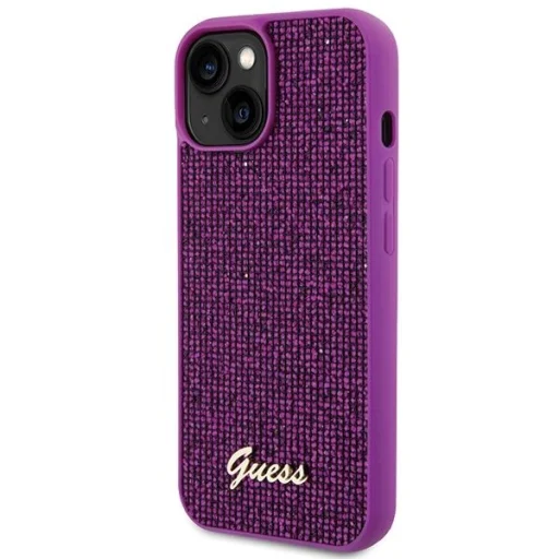 GUESS tok iPHONE 13 / 14 / 15 GUHCP15SPMSDGSF (Disco Metal Script) fukszia tok - 7