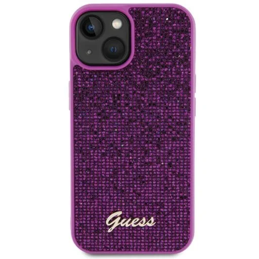 GUESS tok iPHONE 13 / 14 / 15 GUHCP15SPMSDGSF (Disco Metal Script) fukszia tok - 4
