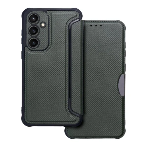 RAZOR fliptok Samsung Galaxy S23 FE sötétzöld tok - 1