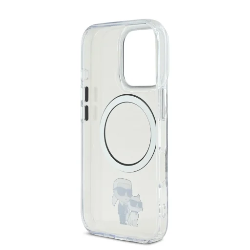  iPhone 16 Pro Max Transparent Karl Lagerfeld IML Karl és Choupette MagSafe tok - 5