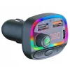 Bluetooth 5.0 FM transmitter 2x USB + 1xPD USB-C fekete thumbnail