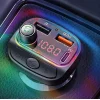 Bluetooth 5.0 FM transmitter 2x USB + 1xPD USB-C fekete thumbnail