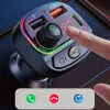 Bluetooth 5.0 FM transmitter 2x USB + 1xPD USB-C fekete thumbnail