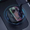 Bluetooth 5.0 FM transmitter 2x USB + 1xPD USB-C fekete thumbnail