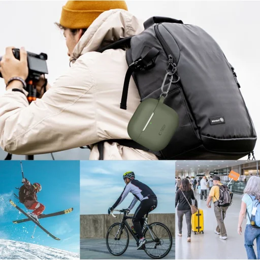 Tech-protect Szilikonkampó Apple Airpods 4 Tok Piszkos Rózsaszín - 4