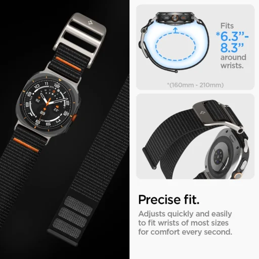 Spigen Durapro Flex Samsung Galaxy Watch Ultra (47 Mm) Fekete - 11